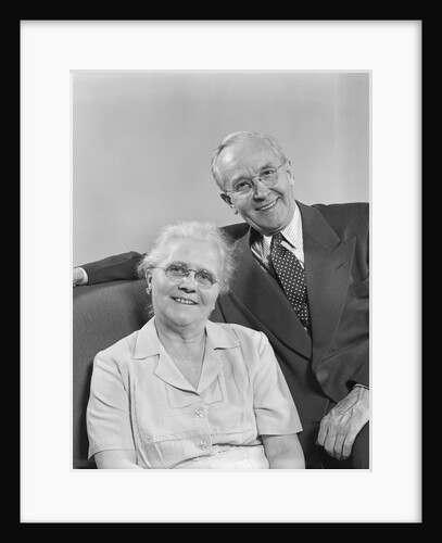 Portrait happy smiling older retired couple by Anonymous