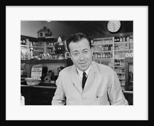 Man general store pharmacy pharmacist by Anonymous