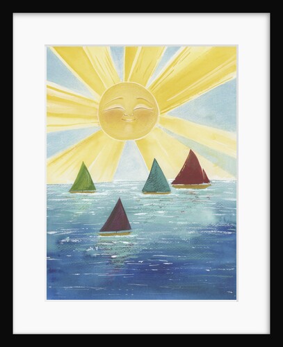 Sailboats on the water by Anonymous