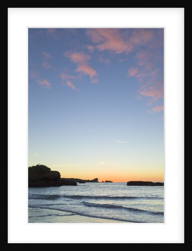 Sunset on beach, South Island, New Zealand by Anonymous