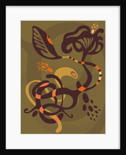 A decorative illustration of flowers and vines by Anonymous