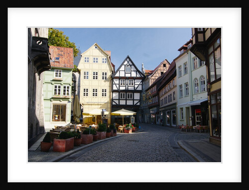 Germany, Harz Mountains, Quedlinburg, Timber-framed houses by Anonymous