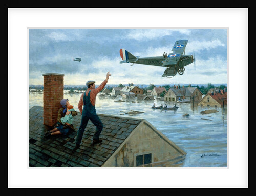 Flood victims being rescued by National Guard by Anonymous