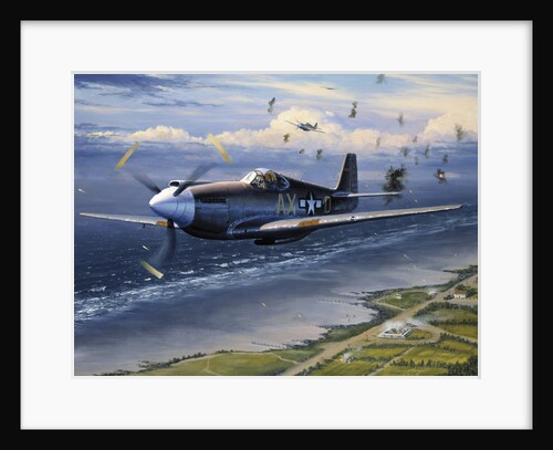 American planes on reconnaissance mission over Normandy by Anonymous
