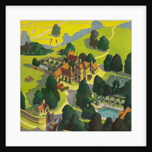 Hotel in British countryside by Anonymous