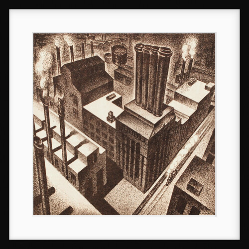 Oil refinery by Anonymous