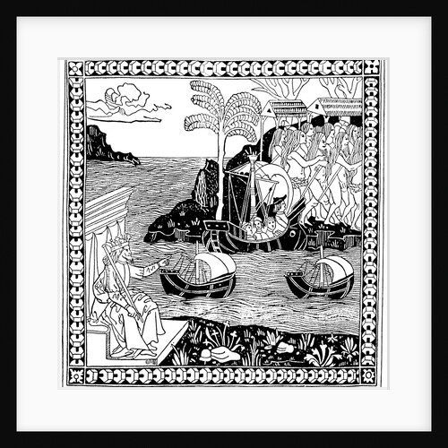 Christopher Columbus arriving in Hispaniola by Anonymous