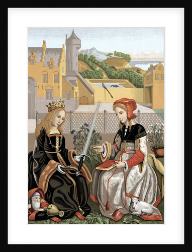 St. Agnes and St. Catherine of Alexandria by Anonymous