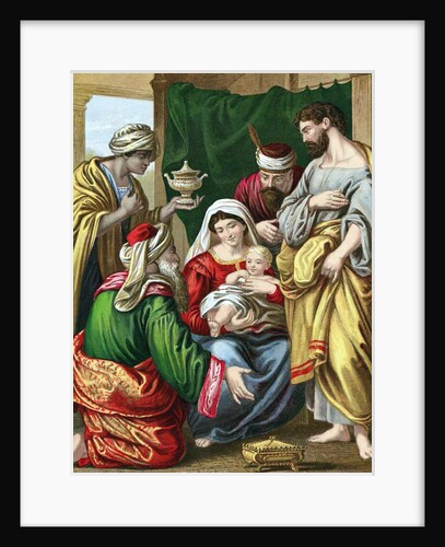 The Magi presenting their gifts to the infant Jesus by Anonymous