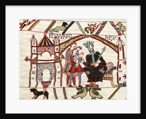 Detail of Edward the Confessor from The Bayeux Tapestry by Anonymous