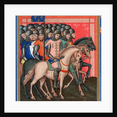 Band of mounted crusaders by Anonymous