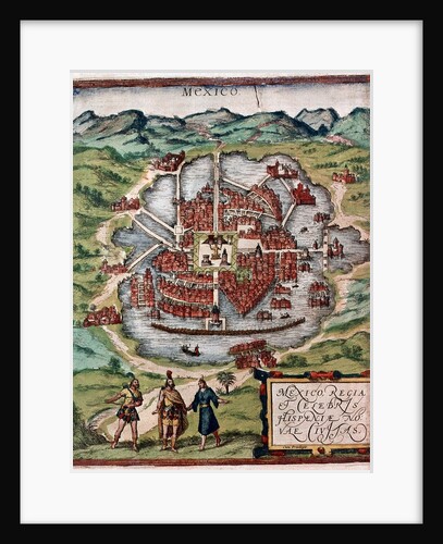 Mexico City in the early 16th century by Anonymous