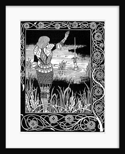 Excalibur being reclaimed by the Lady of the Lake by Anonymous