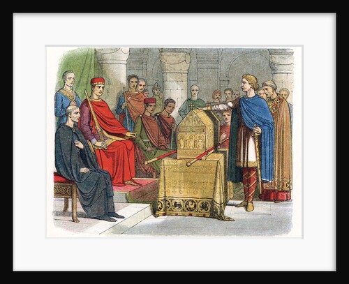 Harold II swearing fidelity to Duke William of Normandy, 1066 by Anonymous