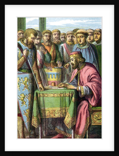 King John signing the Magna Carta by Anonymous