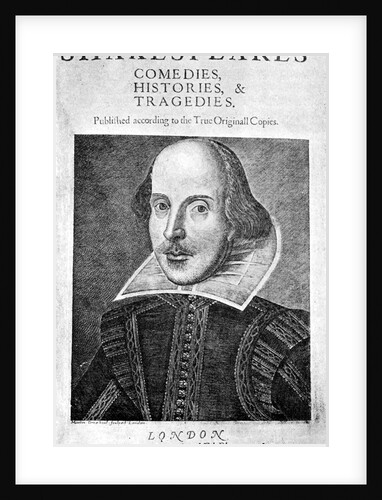 Portrait of William Shakespeare by Martin Droeshout