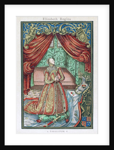 Elizabeth I at prayer by Anonymous