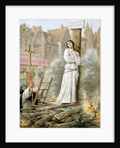 Joan of Arc burning at the stake by Anonymous