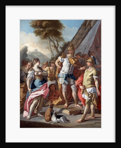 Sisygambis, Mother of Darius III, Mistakes Hephistion for Alexander the Great by Francesco de Mura