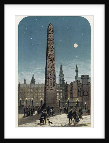 Cleopatra's Needle outside the Houses of Parliament by Anonymous