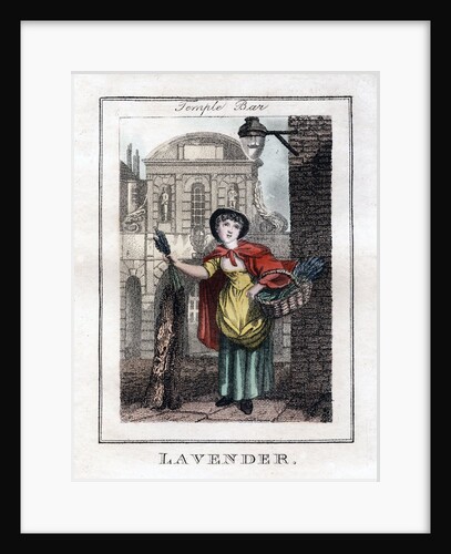 Lavender seller in Temple Bar by Anonymous