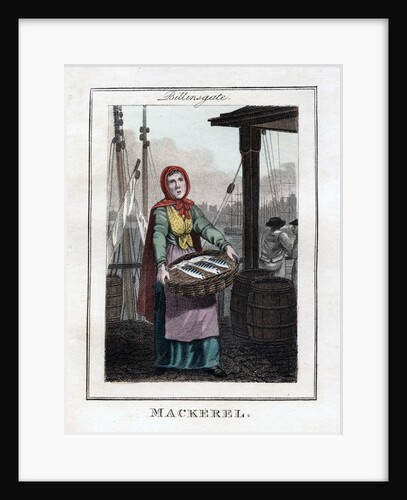 Mackerel seller in Billingsgate by Anonymous