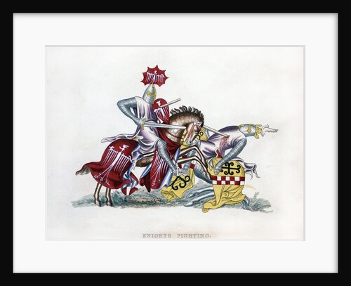 Knights fighting by Anonymous