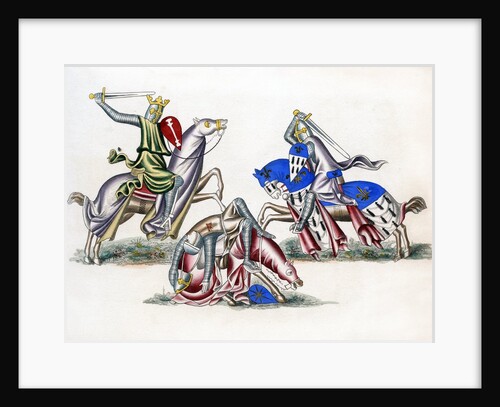 Knights fighting by Anonymous