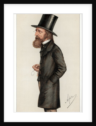Caricature of Alfred Lord Tennyson by Anonymous