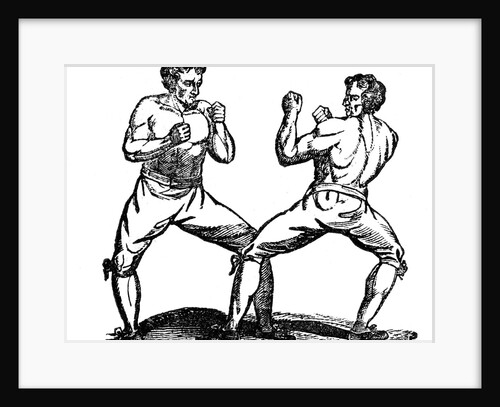 Men bare-knuckle boxing by Anonymous