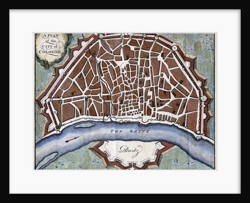Plan of the city of Cologne by Anonymous