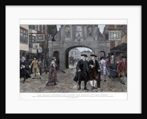 Samuel Johnson and James Boswell in Fleet Street by Anonymous