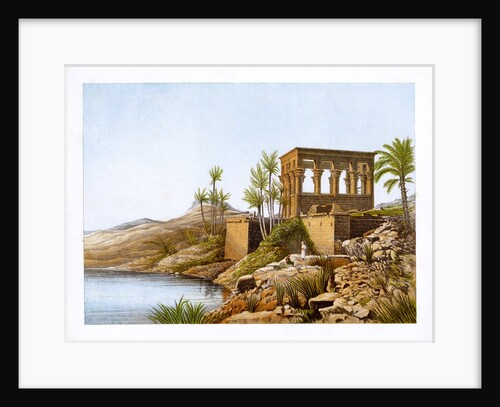 Egyptian temple by the Nile River by Anonymous