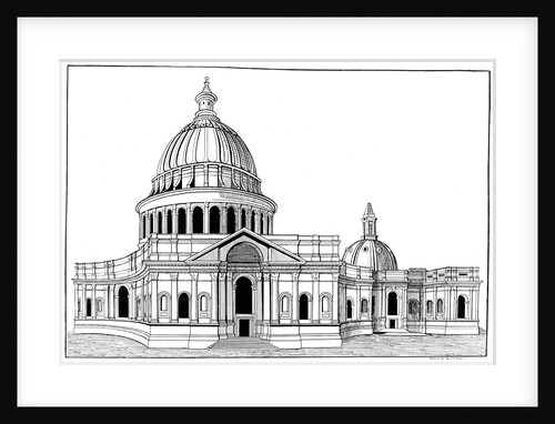 Sir Christopher Wren's original model for St. Paul's cathedral by Anonymous