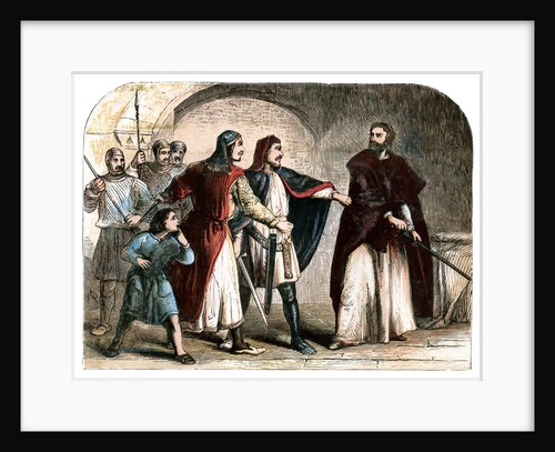 King Richard I in prison. by Anonymous