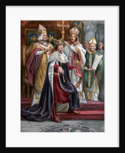 The crowning of Edward I at Westminster by Anonymous