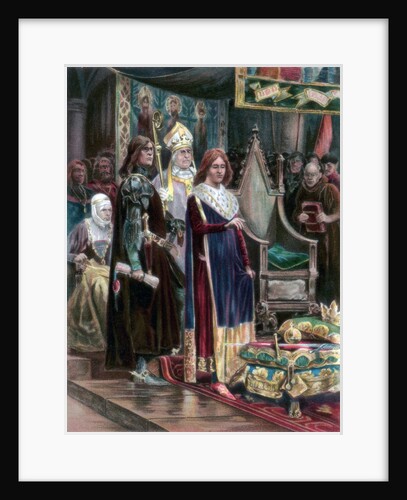 The investiture of Edward III with the Pallium by Anonymous