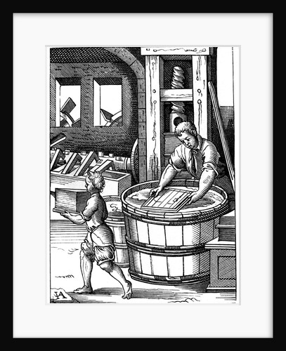 16th century papermaker by Anonymous