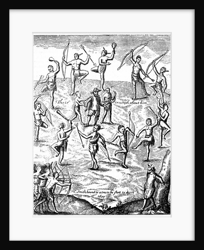 Captain John Smith taken prisoner by Indians in Virginia by Anonymous