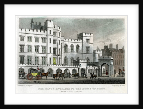 The King's entrance to the House of Lords by Anonymous