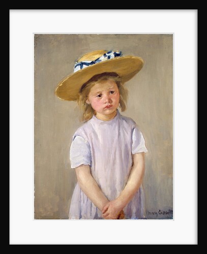 Child in a Straw Hat by Mary Cassatt