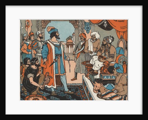 Explorer Vasco da Gama is received by the Zamorin