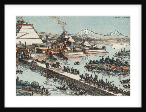 Tenochtitlan City of Aztecs in Ancient Mexico by Anonymous