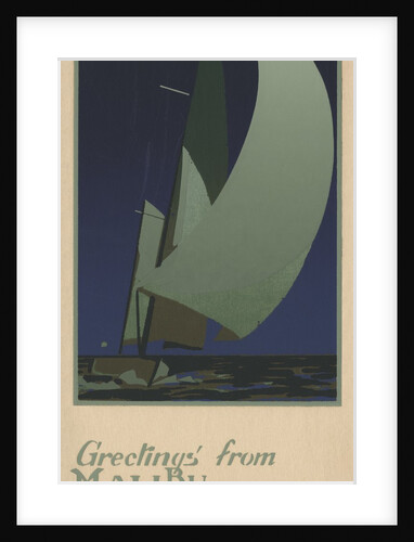 Greetings from Malibu, California Postcard by Anonymous