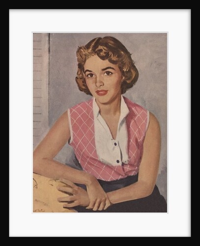 Girl Sitting for Portrait by Anonymous