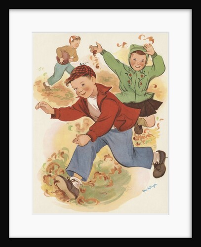 Children playing outside by Anonymous