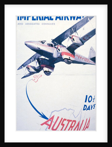 Imperial Airways to Australia poster by Anonymous