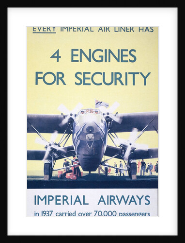 Imperial Airways: 4 engines for security. by Anonymous