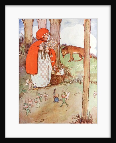Little Red Riding Hood in the forest by Anonymous