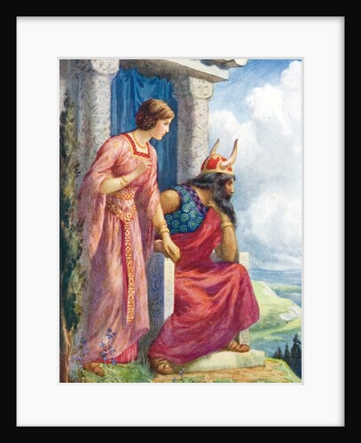 Odin and Frigga in Asgard by Anonymous